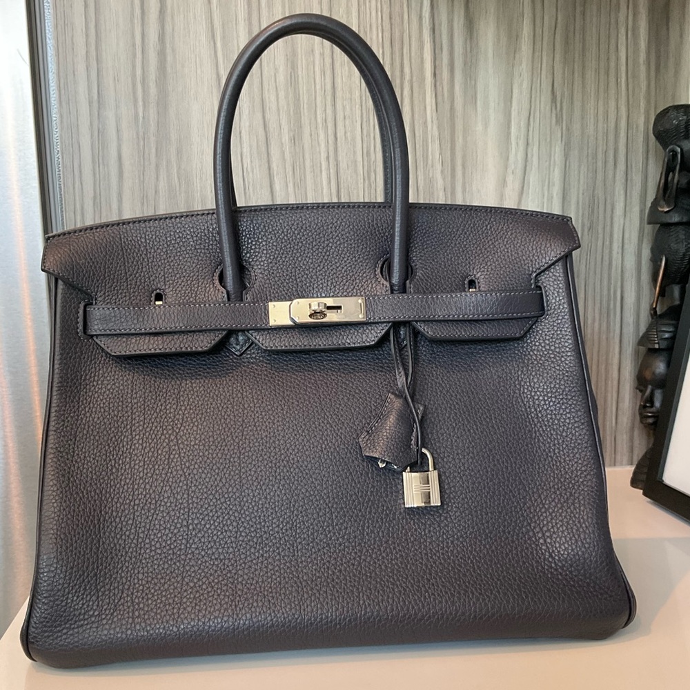 🛑SOLD! Hermes Birkin 35 in Bleu Saphir with Tonal Stitching